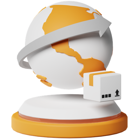 Worldwide Delivery  3D Icon