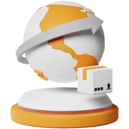 Worldwide Delivery  3D Icon