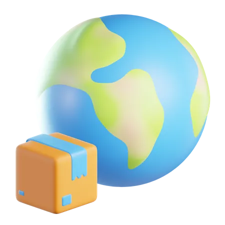 Worldwide Delivery  3D Icon