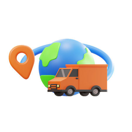 Worldwide Delivery  3D Icon