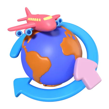 This Is World Delivery 3 D Render Illustration Icon High Resolution Png File Isolated On Transparent Background Available 3 D Model File Format BLEND OBJ FBX And GLTF 3D Icon