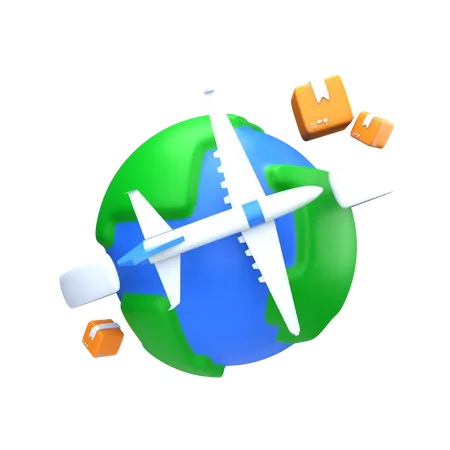 Worldwide Delivery  3D Icon