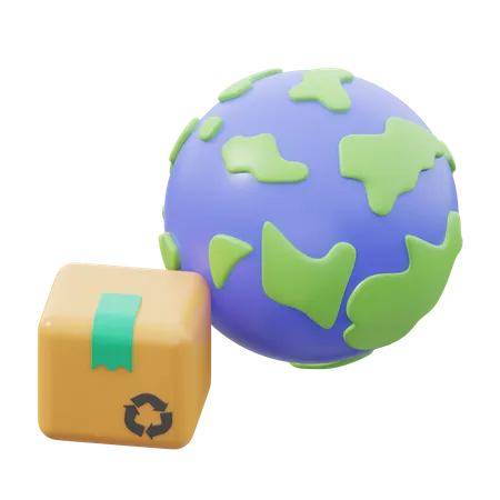 Worldwide Delivery  3D Icon