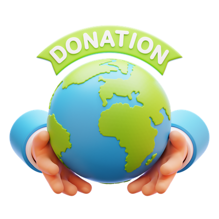 Worldwide Donation  3D Icon