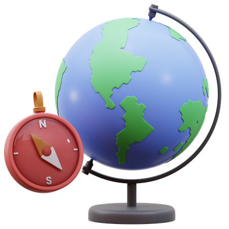Worldwide Globe  3D Icon