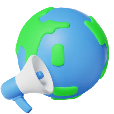 Worldwide Marketing  3D Icon