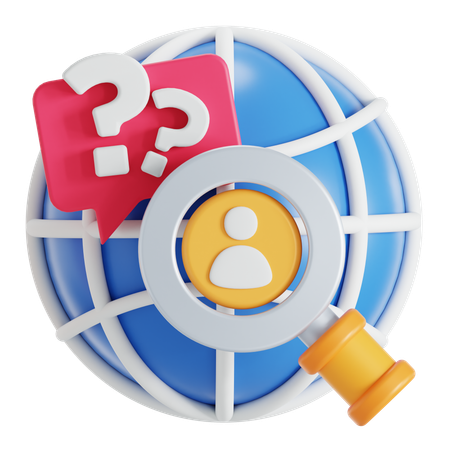 Worldwide survey  3D Icon