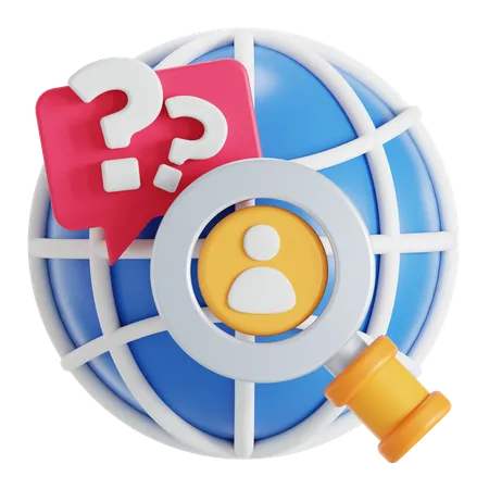 Worldwide survey  3D Icon