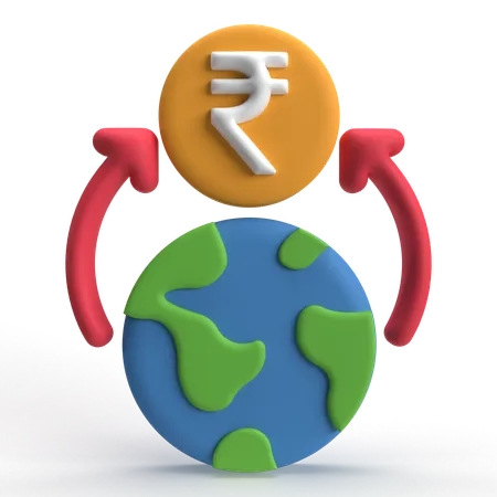 Worldwide Transaction  3D Icon