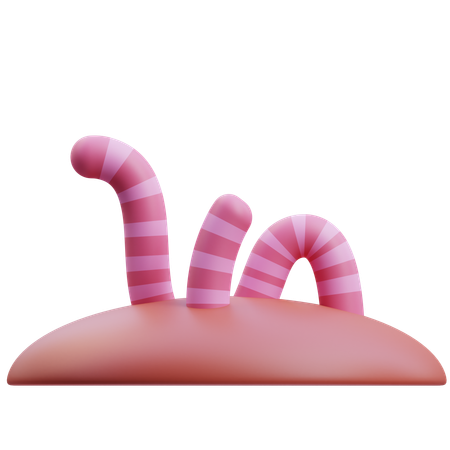 Worm  3D Icon