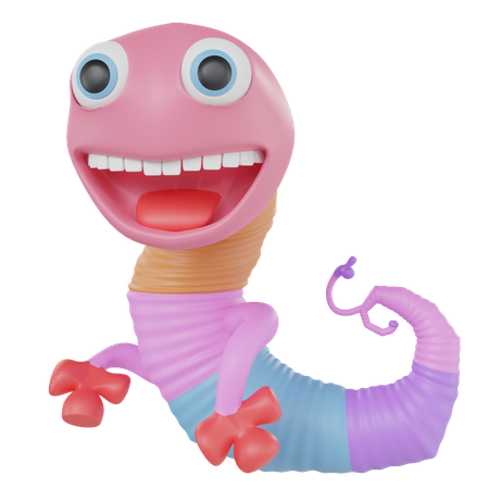 Worm  3D Icon