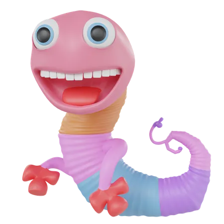 Worm  3D Icon