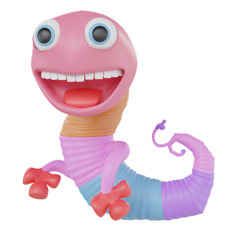 Worm  3D Icon