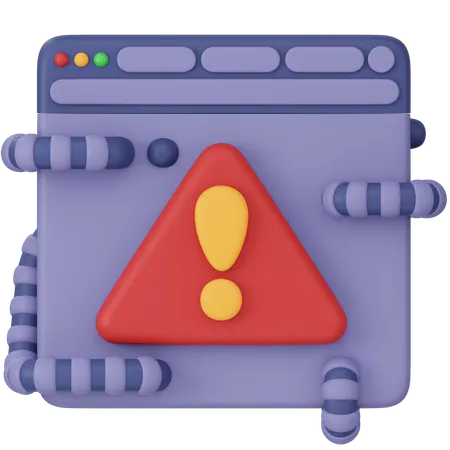 Worm Malware  3D Icon