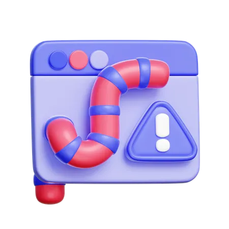 Worm Malware  3D Icon