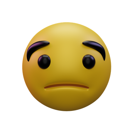 Worried 3D Icon