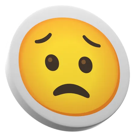 Worried Face  3D Icon