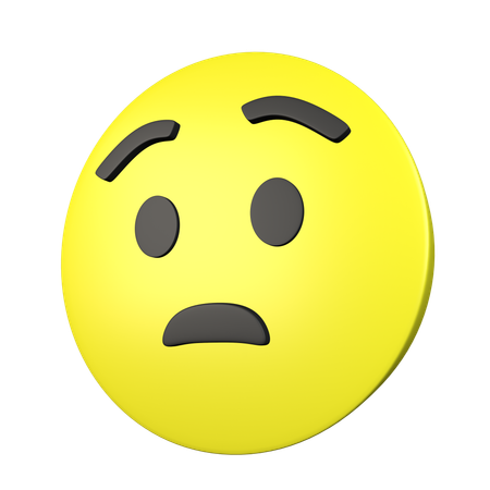 Worried Face  3D Icon