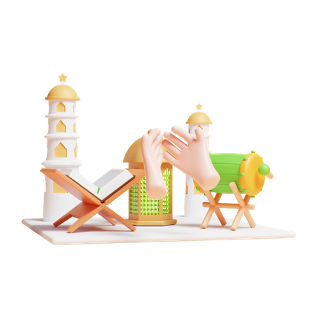 Worship  3D Icon