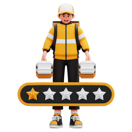 Worst Rated Delivery Guy  3D Icon