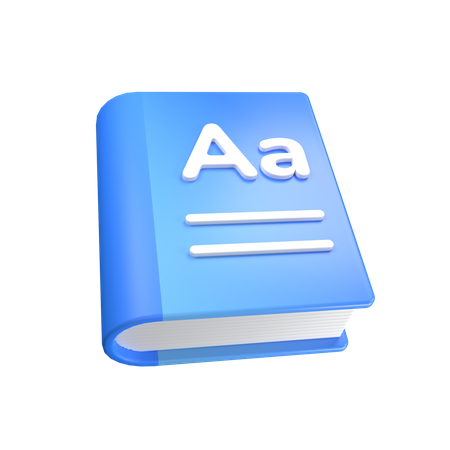 Wörterbuch  3D Icon