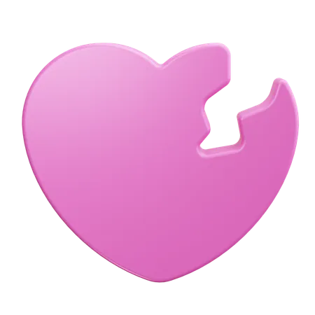 Wounded heart  3D Icon