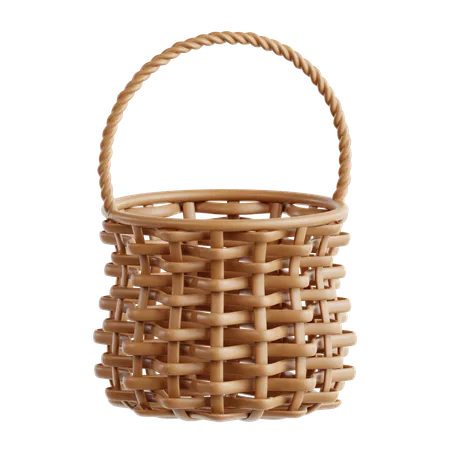 Woven Basket  3D Icon