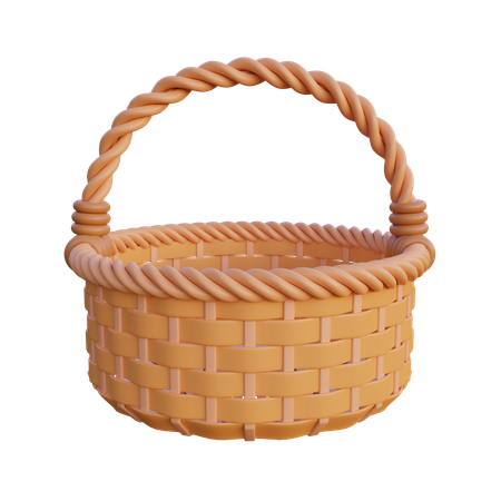 Woven basket  3D Icon