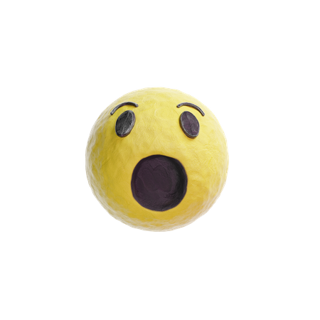 Wow Emoji  3D Logo