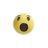 wow emoji 3d logo
