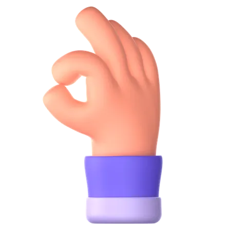 Wow gesto de la mano  3D Icon