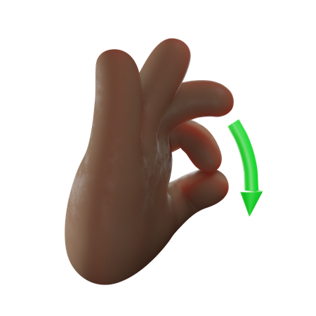 Wow Hand Gesture  3D Illustration