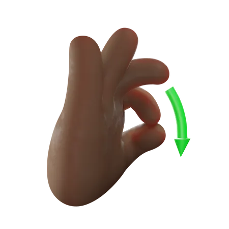 Wow Hand Gesture  3D Illustration