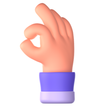 Wow Hand Gesture  3D Icon