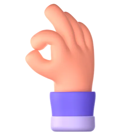 Wow Hand Gesture  3D Icon