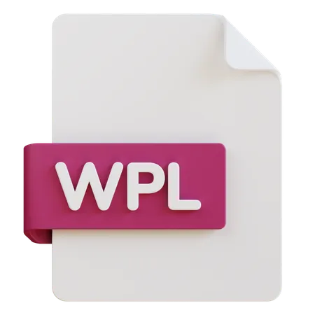 Wpl File  3D Icon