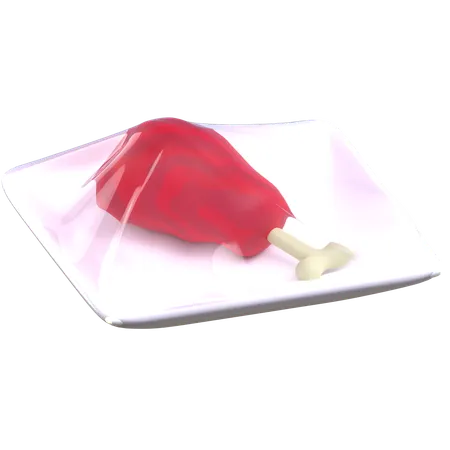 Wrapped Meat  3D Icon