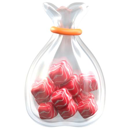 Wrapped Meat  3D Icon