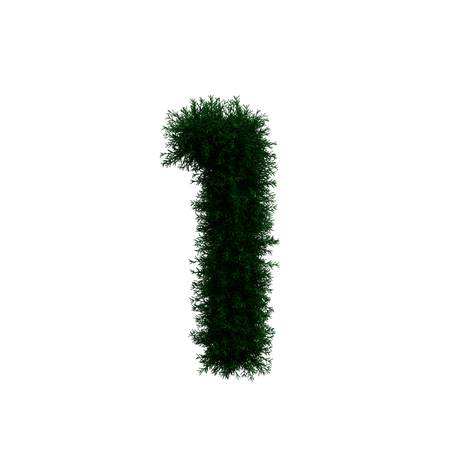 Wreath Number 1  3D Icon