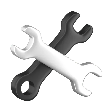 Wrench 3 D Car Service Icon 3D Icon