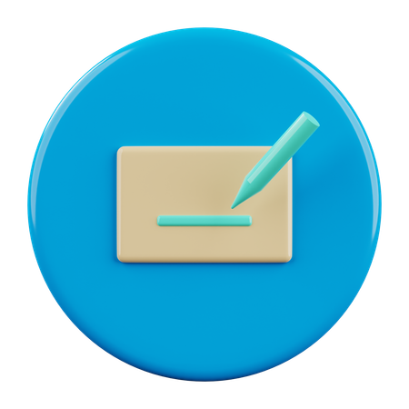 Write  3D Icon