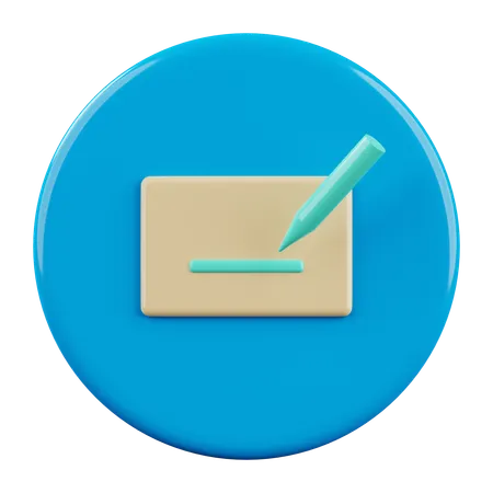 Write  3D Icon