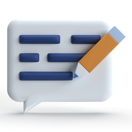 Write Comment  3D Icon