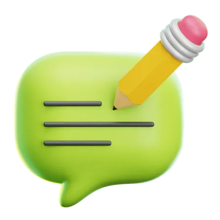 Write Comment  3D Icon