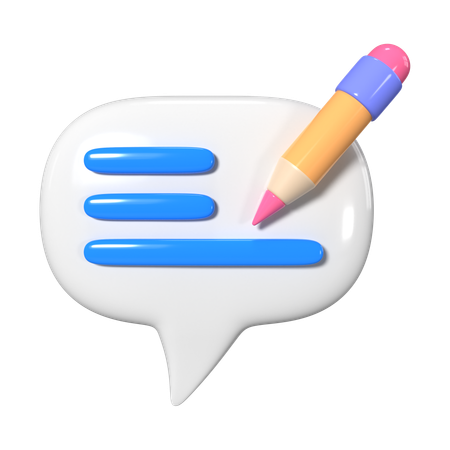 Write Comment  3D Icon