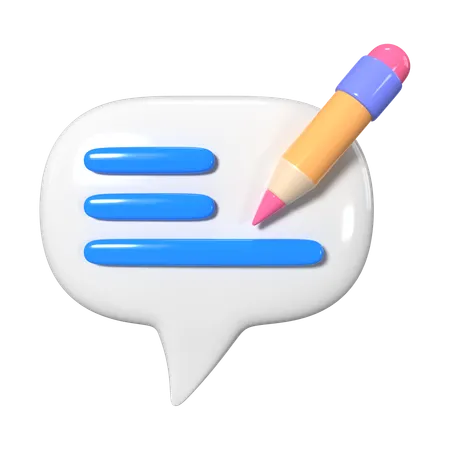 Write Comment  3D Icon