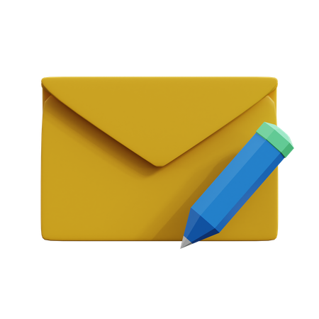 Write Email  3D Icon