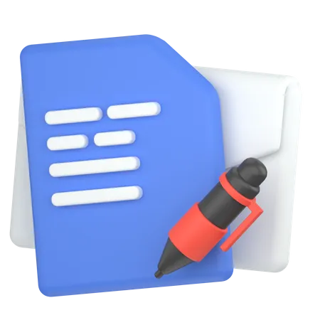 Write email  3D Icon