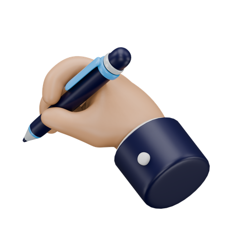 Write Hand Gesture  3D Icon