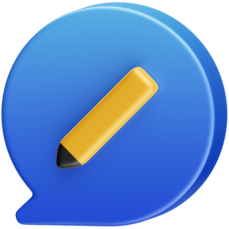 Write Message  3D Icon